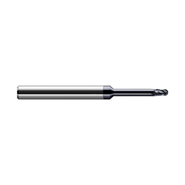 Harvey Tool 0.04 in. dia. x 0.06 in. x 0.3250 in. Reach Carbide Ball End Mill for Medium Alloy Steels, 4 Flutes 56640-C3 - main